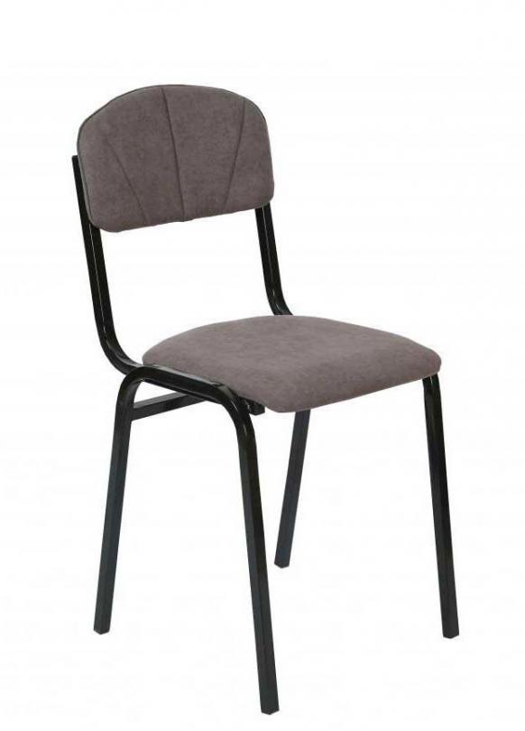 Стілець напівм'який ISO, на металевій квадратній трубі, тканина ,(ТОВ ‘’АЛМАНТ’’), 430х470х840 мм.